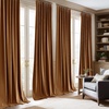 image:imageNICETOWN Lavender Purple Velvet Curtains 84 inch Long for Girls Bedroom Room Darkening Drapes Soft Privacy Protection Window Treatments for Hall 2 Pieces 52 WideBronze