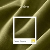 image:imageNICETOWN Lavender Purple Velvet Curtains 84 inch Long for Girls Bedroom Room Darkening Drapes Soft Privacy Protection Window Treatments for Hall 2 Pieces 52 WideMoss Green