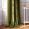 image:imageNICETOWN Lavender Purple Velvet Curtains 84 inch Long for Girls Bedroom Room Darkening Drapes Soft Privacy Protection Window Treatments for Hall 2 Pieces 52 WideMoss Green