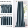image:imageNICETOWN Lavender Purple Velvet Curtains 84 inch Long for Girls Bedroom Room Darkening Drapes Soft Privacy Protection Window Treatments for Hall 2 Pieces 52 WideSlate Blue