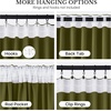 image:imageNICETOWN Lavender Purple Velvet Curtains 84 inch Long for Girls Bedroom Room Darkening Drapes Soft Privacy Protection Window Treatments for Hall 2 Pieces 52 WideMoss Green