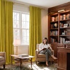 image:imageNICETOWN Lavender Purple Velvet Curtains 84 inch Long for Girls Bedroom Room Darkening Drapes Soft Privacy Protection Window Treatments for Hall 2 Pieces 52 WideChartreuse Yellow