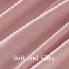 image:imageNICETOWN Lavender Purple Velvet Curtains 84 inch Long for Girls Bedroom Room Darkening Drapes Soft Privacy Protection Window Treatments for Hall 2 Pieces 52 WideBlush Pink