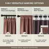 image:imageNICETOWN Lavender Purple Velvet Curtains 84 inch Long for Girls Bedroom Room Darkening Drapes Soft Privacy Protection Window Treatments for Hall 2 Pieces 52 WideDusty Rose Pink