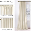 image:imageNICETOWN Lavender Purple Velvet Curtains 84 inch Long for Girls Bedroom Room Darkening Drapes Soft Privacy Protection Window Treatments for Hall 2 Pieces 52 WideIvory White