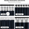image:imageNICETOWN Lavender Purple Velvet Curtains 84 inch Long for Girls Bedroom Room Darkening Drapes Soft Privacy Protection Window Treatments for Hall 2 Pieces 52 WideNavy Blue