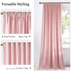 image:imageNICETOWN Lavender Purple Velvet Curtains 84 inch Long for Girls Bedroom Room Darkening Drapes Soft Privacy Protection Window Treatments for Hall 2 Pieces 52 WideBaby Pink