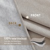 image:imageNICETOWN Snow White Cold Reducing Blackout Curtains 84 Long Full Light Blocking Drapes with Liner Thermal Insulated Draperies for Hall Villa 2 Pieces 42 Wide Each Panel Pure Snow WhiteNatural