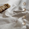 image:imageNICETOWN Snow White Cold Reducing Blackout Curtains 84 Long Full Light Blocking Drapes with Liner Thermal Insulated Draperies for Hall Villa 2 Pieces 42 Wide Each Panel Pure Snow WhiteNatural