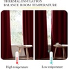 image:imageNICETOWN Snow White Cold Reducing Blackout Curtains 84 Long Full Light Blocking Drapes with Liner Thermal Insulated Draperies for Hall Villa 2 Pieces 42 Wide Each Panel Pure Snow WhiteRed
