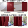 image:imageNICETOWN Snow White Cold Reducing Blackout Curtains 84 Long Full Light Blocking Drapes with Liner Thermal Insulated Draperies for Hall Villa 2 Pieces 42 Wide Each Panel Pure Snow WhiteRed