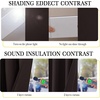 image:imageNICETOWN Snow White Cold Reducing Blackout Curtains 84 Long Full Light Blocking Drapes with Liner Thermal Insulated Draperies for Hall Villa 2 Pieces 42 Wide Each Panel Pure Snow WhiteCoffee Brown