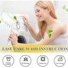 image:imageNICETOWN Snow White Cold Reducing Blackout Curtains 84 Long Full Light Blocking Drapes with Liner Thermal Insulated Draperies for Hall Villa 2 Pieces 42 Wide Each Panel Pure Snow WhiteBlue