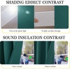 image:imageNICETOWN Snow White Cold Reducing Blackout Curtains 84 Long Full Light Blocking Drapes with Liner Thermal Insulated Draperies for Hall Villa 2 Pieces 42 Wide Each Panel Pure Snow WhiteEmerald Green
