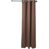 image:imageNICETOWN Snow White Cold Reducing Blackout Curtains 84 Long Full Light Blocking Drapes with Liner Thermal Insulated Draperies for Hall Villa 2 Pieces 42 Wide Each Panel Pure Snow WhiteCoffee Brown