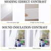 image:imageNICETOWN Snow White Cold Reducing Blackout Curtains 84 Long Full Light Blocking Drapes with Liner Thermal Insulated Draperies for Hall Villa 2 Pieces 42 Wide Each Panel Pure Snow WhitePure Snow White
