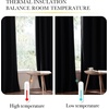 image:imageNICETOWN Snow White Cold Reducing Blackout Curtains 84 Long Full Light Blocking Drapes with Liner Thermal Insulated Draperies for Hall Villa 2 Pieces 42 Wide Each Panel Pure Snow WhiteJet Black
