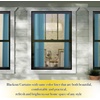 image:imageNICETOWN Snow White Cold Reducing Blackout Curtains 84 Long Full Light Blocking Drapes with Liner Thermal Insulated Draperies for Hall Villa 2 Pieces 42 Wide Each Panel Pure Snow WhiteBlue