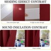 image:imageNICETOWN Snow White Cold Reducing Blackout Curtains 84 Long Full Light Blocking Drapes with Liner Thermal Insulated Draperies for Hall Villa 2 Pieces 42 Wide Each Panel Pure Snow WhiteRed