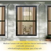 image:imageNICETOWN Snow White Cold Reducing Blackout Curtains 84 Long Full Light Blocking Drapes with Liner Thermal Insulated Draperies for Hall Villa 2 Pieces 42 Wide Each Panel Pure Snow WhiteWarm Beige