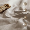 image:imageNICETOWN Snow White Cold Reducing Blackout Curtains 84 Long Full Light Blocking Drapes with Liner Thermal Insulated Draperies for Hall Villa 2 Pieces 42 Wide Each Panel Pure Snow WhiteLinen