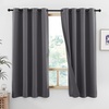 image:imageNICETOWN Snow White Cold Reducing Blackout Curtains 84 Long Full Light Blocking Drapes with Liner Thermal Insulated Draperies for Hall Villa 2 Pieces 42 Wide Each Panel Pure Snow WhiteDark Grey