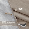 image:imageNICETOWN Snow White Cold Reducing Blackout Curtains 84 Long Full Light Blocking Drapes with Liner Thermal Insulated Draperies for Hall Villa 2 Pieces 42 Wide Each Panel Pure Snow WhiteLinen