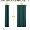 image:imageNICETOWN Snow White Cold Reducing Blackout Curtains 84 Long Full Light Blocking Drapes with Liner Thermal Insulated Draperies for Hall Villa 2 Pieces 42 Wide Each Panel Pure Snow WhiteEmerald Green