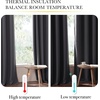image:imageNICETOWN Snow White Cold Reducing Blackout Curtains 84 Long Full Light Blocking Drapes with Liner Thermal Insulated Draperies for Hall Villa 2 Pieces 42 Wide Each Panel Pure Snow WhiteDark Grey