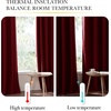 image:imageNICETOWN Snow White Cold Reducing Blackout Curtains 84 Long Full Light Blocking Drapes with Liner Thermal Insulated Draperies for Hall Villa 2 Pieces 42 Wide Each Panel Pure Snow WhiteRed