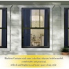 image:imageNICETOWN Snow White Cold Reducing Blackout Curtains 84 Long Full Light Blocking Drapes with Liner Thermal Insulated Draperies for Hall Villa 2 Pieces 42 Wide Each Panel Pure Snow WhiteNavy