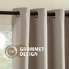 image:imageNICETOWN Snow White Cold Reducing Blackout Curtains 84 Long Full Light Blocking Drapes with Liner Thermal Insulated Draperies for Hall Villa 2 Pieces 42 Wide Each Panel Pure Snow WhiteLinen