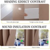 image:imageNICETOWN Snow White Cold Reducing Blackout Curtains 84 Long Full Light Blocking Drapes with Liner Thermal Insulated Draperies for Hall Villa 2 Pieces 42 Wide Each Panel Pure Snow WhiteTan