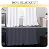 image:imageNICETOWN Snow White Cold Reducing Blackout Curtains 84 Long Full Light Blocking Drapes with Liner Thermal Insulated Draperies for Hall Villa 2 Pieces 42 Wide Each Panel Pure Snow WhitePure Snow White