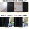 image:imageNICETOWN Snow White Cold Reducing Blackout Curtains 84 Long Full Light Blocking Drapes with Liner Thermal Insulated Draperies for Hall Villa 2 Pieces 42 Wide Each Panel Pure Snow WhiteJet Black