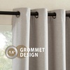 image:imageNICETOWN Snow White Cold Reducing Blackout Curtains 84 Long Full Light Blocking Drapes with Liner Thermal Insulated Draperies for Hall Villa 2 Pieces 42 Wide Each Panel Pure Snow WhiteNatural
