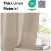 image:imageNICETOWN 2 Pack Linen Valance for Windows Kitchen Living Room Light Filtering Rod Pocket Farmhouse Country Rustic Window Shade for BathroomOfficeNursery 52 Wide x 18 Long TerracottaTaupe
