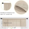 image:imageNICETOWN 2 Pack Linen Valance for Windows Kitchen Living Room Light Filtering Rod Pocket Farmhouse Country Rustic Window Shade for BathroomOfficeNursery 52 Wide x 18 Long TerracottaTerracotta