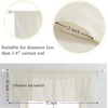 image:imageNICETOWN 2 Pack Linen Valance for Windows Kitchen Living Room Light Filtering Rod Pocket Farmhouse Country Rustic Window Shade for BathroomOfficeNursery 52 Wide x 18 Long TerracottaOff White