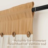 image:imageNICETOWN 2 Pack Linen Valance for Windows Kitchen Living Room Light Filtering Rod Pocket Farmhouse Country Rustic Window Shade for BathroomOfficeNursery 52 Wide x 18 Long TerracottaBurlap