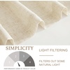 image:imageNICETOWN 2 Pack Linen Valance for Windows Kitchen Living Room Light Filtering Rod Pocket Farmhouse Country Rustic Window Shade for BathroomOfficeNursery 52 Wide x 18 Long TerracottaTaupe