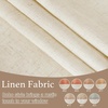 image:imageNICETOWN 2 Pack Linen Valance for Windows Kitchen Living Room Light Filtering Rod Pocket Farmhouse Country Rustic Window Shade for BathroomOfficeNursery 52 Wide x 18 Long TerracottaTaupe