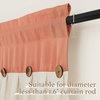 image:imageNICETOWN 2 Pack Linen Valance for Windows Kitchen Living Room Light Filtering Rod Pocket Farmhouse Country Rustic Window Shade for BathroomOfficeNursery 52 Wide x 18 Long TerracottaTerracotta
