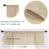 image:imageNICETOWN 2 Pack Linen Valance for Windows Kitchen Living Room Light Filtering Rod Pocket Farmhouse Country Rustic Window Shade for BathroomOfficeNursery 52 Wide x 18 Long TerracottaTaupe