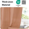 image:imageNICETOWN 2 Pack Linen Valance for Windows Kitchen Living Room Light Filtering Rod Pocket Farmhouse Country Rustic Window Shade for BathroomOfficeNursery 52 Wide x 18 Long TerracottaTerracotta