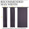 image:imageNICETOWN Light Reducing Curtain Panels Window Draperies  Greyish Purple Color 52x84 inch 2 Pieces Insulating Room Darkening Drapes for Bedroom