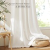 image:imageNICETOWN Linen Pinch Pleated Curtain for BedroomLiving Room Thermal Insulated Back Tab Linen Curtain Drapes Soft Rich Material Light Reducing Drape Panels for Window 2 Panels 52 x 84 InchLinen