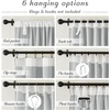 image:imageNICETOWN Linen Pinch Pleated Curtain for BedroomLiving Room Thermal Insulated Back Tab Linen Curtain Drapes Soft Rich Material Light Reducing Drape Panels for Window 2 Panels 52 x 84 InchLight Grey