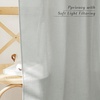 image:imageNICETOWN Linen Pinch Pleated Curtain for BedroomLiving Room Thermal Insulated Back Tab Linen Curtain Drapes Soft Rich Material Light Reducing Drape Panels for Window 2 Panels 52 x 84 InchDark Grey