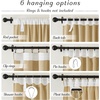 image:imageNICETOWN Linen Pinch Pleated Curtain for BedroomLiving Room Thermal Insulated Back Tab Linen Curtain Drapes Soft Rich Material Light Reducing Drape Panels for Window 2 Panels 52 x 84 InchBrown